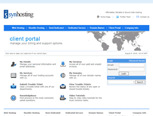Tablet Screenshot of my.synhosting.com
